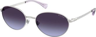 Ralph Lauren RA4148 90014Q Womens Sunglasses Silver Size 55