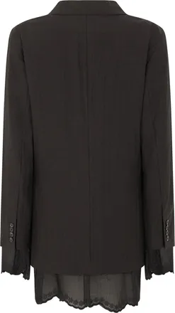 Our Legacy Womens Jacket Reversible Linen Black Soot Techflax Blazers