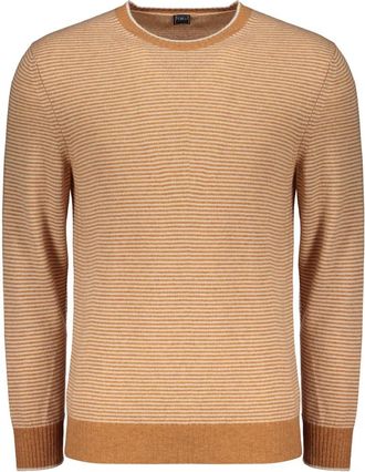 Fedeli Trui met ronde hals - Heren - Cashmere truien - Bruin - L - Kasjmier - Truien & Vesten