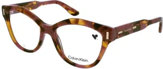Calvin Klein Ladies Tortoise Oval Eyeglass Frames Ck-Ck23541-663-53
