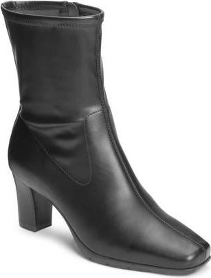 Aerosoles Cinnamon Block Heel Mid Boot in Black at Nordstrom Rack, Size 9.5