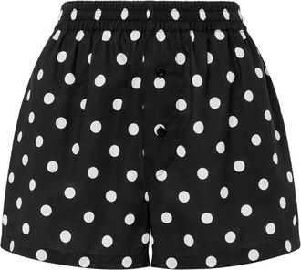 Moschino Shorts a pois - Nero