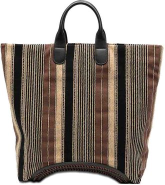 Emporio Armani Striped Tote Bag