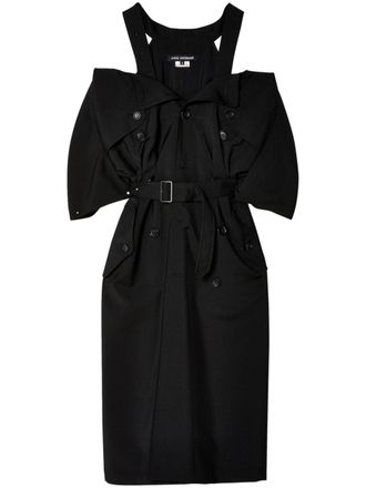 Junya Watanabe Abito midi modello trench - Nero