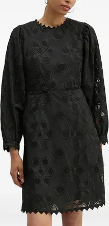 Munthe Abito in pizzo a fiori - Nero