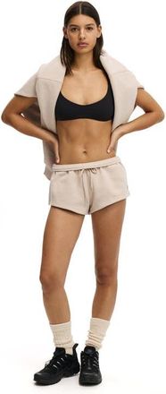 Cotton On Womens Active Plush Micro Short in Sesame Marle at Nordstrom, Size X-Small