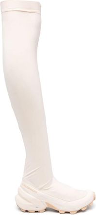 MM6 Maison Margiela X Salomon thigh-length chunky boots - unisex - Other fibres - 3.5 - Pink