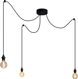 QAZQA L&aacute;mpara colgante exterior negra IP44