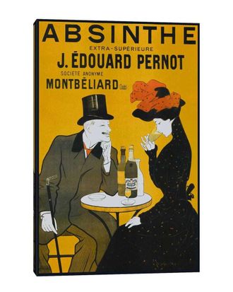 iCanvas Icanvas Absinthe, Pernot - Vintage Poster Canvas Wall Art