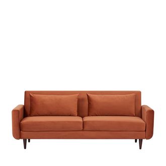 DRAWER Sof&aacute; cama de 3 plazas en terciopelo - &Oacute;xido