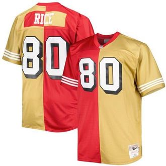 Mitchell & Ness Mens Mitchell & Ness Jerry Rice Scarlet/Gold San Francisco 49ers Big & Tall Split Legacy Retired Player Replica Jersey at Nordstrom, Size 6Xb
