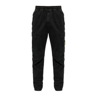 Stone Island Cotton Cargo Pants - Heren - Broeken - Zwart - Maat: W30 Katoen