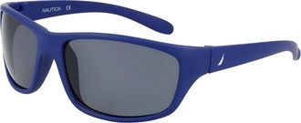 Nautica N2239S 420 Mens Sunglasses Blue Size 62