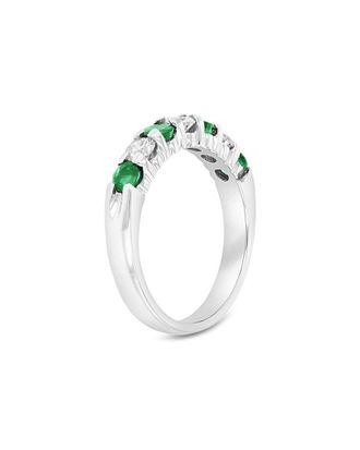 Diana M. Jewels Fine Jewelry 14K 1.02 Ct. Tw. Diamond & Emerald Ring