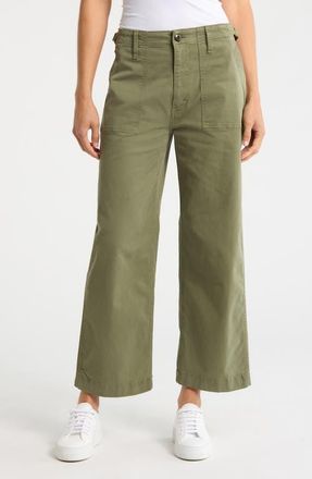 Re/Done The Trooper Stretch Cotton Utility Pants in Desertsage at Nordstrom, Size 29