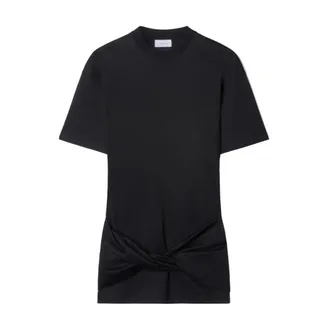 Off-white Kleedjes, Dames, Zwart, S, Katoen, Arrow Twist T-shirt