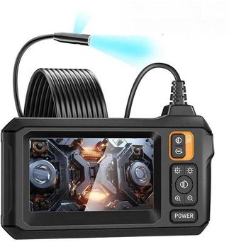 OEM C&aacute;mara De Inspecci&oacute;n Endosc&oacute;pica - C&aacute;mara De Inspecci&oacute;n Hd C&aacute;mara &Uacute;nica Con 8 Led - Pantalla De 4,3 - Resistente Al Agua - Cable De 10 M