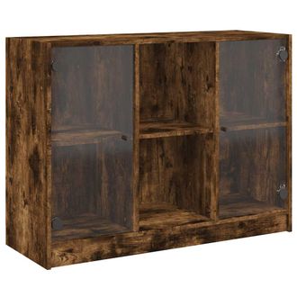 vidaXL Aparador Madera De Ingenier&iacute;a Roble Ahumado 102x37x75,5 Cm Vidaxl