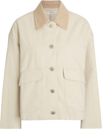 Rag & Bone Rag & Bone Natalia Canvas Jacket - Cream - S (UK8-10 / S)