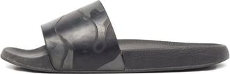 Valentino Garavani Sandali slides con stampa camouflage - Nero