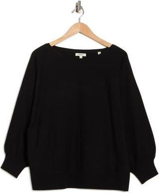 Max Studio Dolman Elbow Sleeve Sweater in Black at Nordstrom Rack, Size 1X