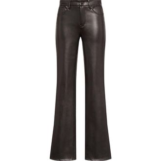 NYDJ Marilyn Straight Leg Faux Leather Pants in Black at Nordstrom Rack, Size 00P