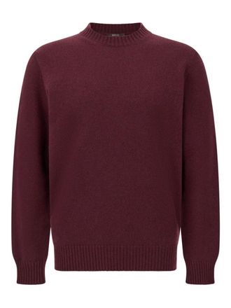 Boggi Milano crew-neck pullover - men - Wool/Nylon - XXXL - Red