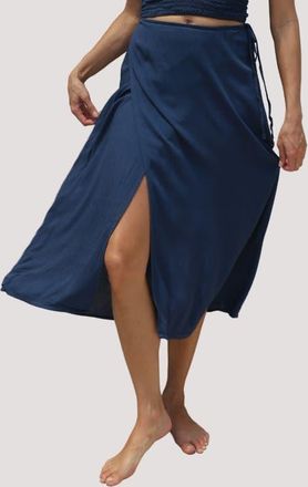 Stone Fox Swim Holiday Midi Skirt in Azul at Nordstrom, Size X-Small/small