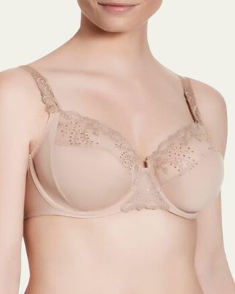 Simone Pérèle Delice Floral-Embroidered Full Cup Bra