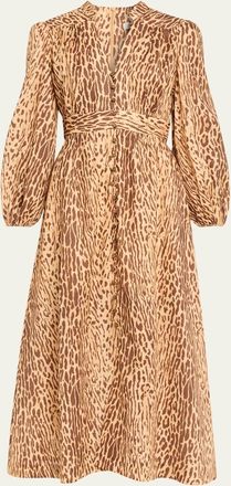 Zimmermann Cascadian Plunge Maxi Dress