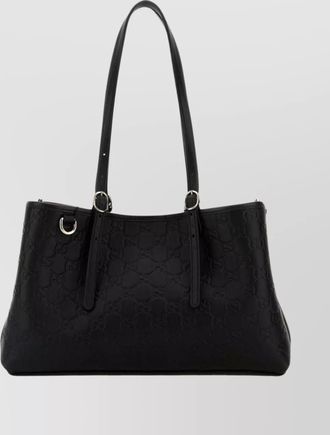 Gucci leather shoulder bag gg emblem