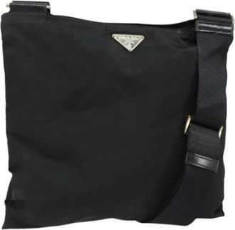 Prada Pre-owned Vintage Nylon Cross Body Bag - Dames - Vintage Schoudertas - Zwart - ONE Size - Nylon - Vintage