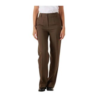 Modstr&ouml;m Dames, Broeken, Bruin, Maat: XS Poliester