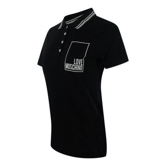 Moschino Love Moschino Small Box Logo Zwarte Poloshirt