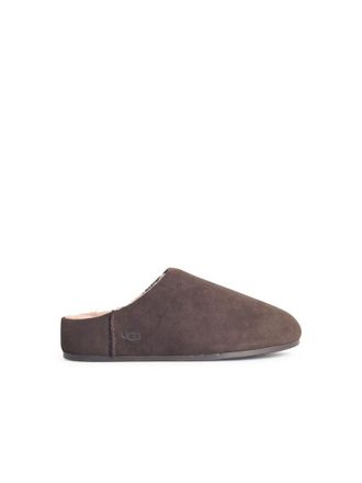 UGG Elea Slip-On Brown Leather Slippers