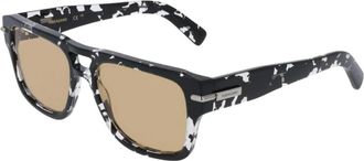 Ferragamo Sf 2070S Zonnebril - Heren - Zonnebrillen - Zwart - 56 MM - Accessoires