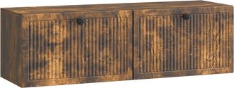 vidaXL Mueble Para Tv De Pared Roble Ahumado 98 X 31 X 30 Cm Vidaxl