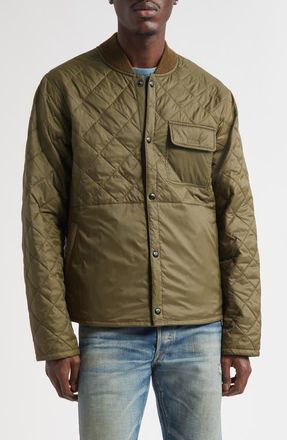 Ralph Lauren Quilted Reversible Jacket in Vintage Olive/Sage at Nordstrom, Size Medium
