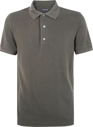 Tom Ford Lyocell Piquet Short Sleeves Polo Shirt