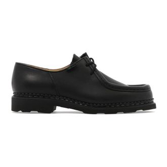Paraboot Laced Shoes, male, Black, Size: 5 1/2 US Michael Griff Lace-Up Loafer
