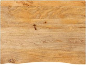 vidaXL vidaXL Piano Tavolo Bordi Vivi 80x60x3,8 cm in Legno Massello di Mango