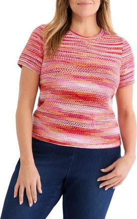 Nic+Zoe Space Dye Sweater in Red Multi at Nordstrom, Size 1 X