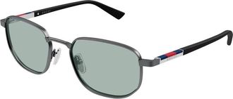 Gucci Blue Rectangular Mens Sunglasses GG2093S 002 54