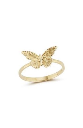 Ember Fine Jewelry 14K Gold Butterfly Ring at Nordstrom Rack, Size 6