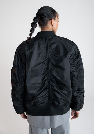 Alpha Industries Bomberjacke ALPHA INDUSTRIES CWU MA-1 Bomber NC Women, Damen, Gr. S/M, schwarz, Obermaterial: 100% Nylon, Lining/F&uuml;llung: 100% Polyester, Jacken Bombe