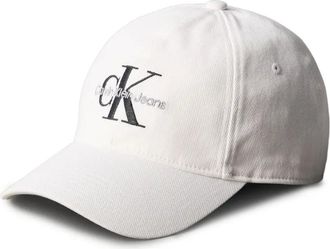 Calvin Klein Jeans embroidered baseball cap - men - Fabric - One Size - White