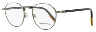 Ermenegildo Zegna Mens Geometric Vicuna Eyeglasses EZ5238 012 Ruthenium/Black 50mm