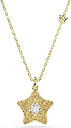 Swarovski Sublima 18k Gold Plated Star Pendant Necklace