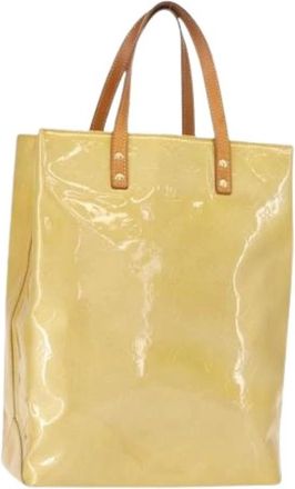 Louis Vuitton Pre-owned Tote Bag - Dames - Vintage Shopper - Beige - ONE Size - Leer - Vintage