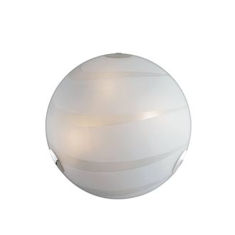 Netlighting 4 Light Flush Ceiling Light Glass White 50cm